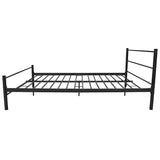 NNEVL Bed Frame Black Metal Double Size
