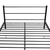 NNEVL Bed Frame Black Metal Double Size