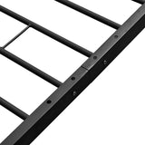 NNEVL Bed Frame Black Metal Double Size