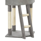 NNEVL Cat Tree with Sisal Scratching Post Grey 180 cm
