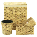 NNEVL 4 Piece Bathroom Set Water Hyacinth