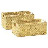 NNEVL 4 Piece Bathroom Set Water Hyacinth