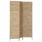 NNEVL 3-Panel Room Divider 116x160 cm Water Hyacinth