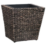 NNEVL Garden Raised Beds 3 pcs Water Hyacinth Brown