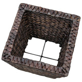 NNEVL Garden Raised Beds 3 pcs Water Hyacinth Brown