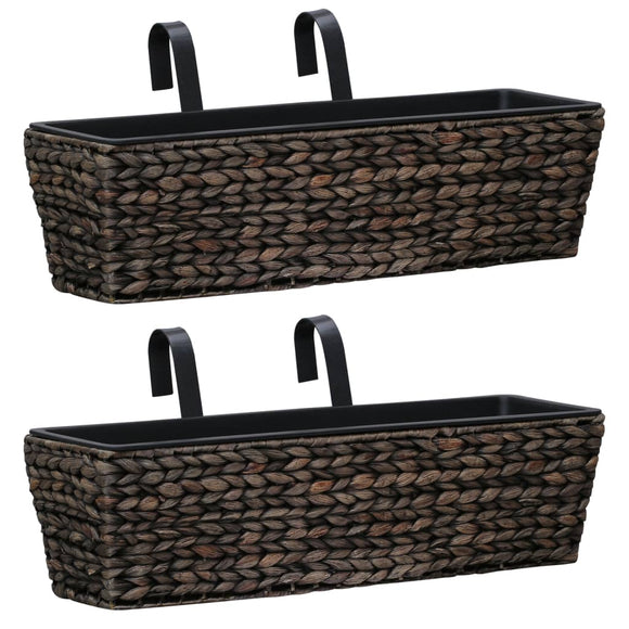 NNEVL Garden Planters 2 pcs Water Hyacinth Brown