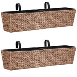 NNEVL Garden Planters 2 pcs Water Hyacinth Brown
