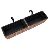 NNEVL Garden Planters 2 pcs Water Hyacinth Brown