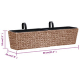 NNEVL Garden Planters 2 pcs Water Hyacinth Brown