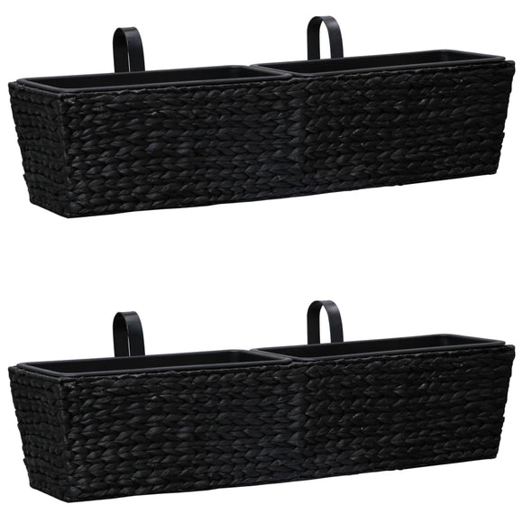 NNEVL Garden Planters 2 pcs Water Hyacinth Black