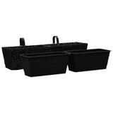 NNEVL Garden Planters 2 pcs Water Hyacinth Black
