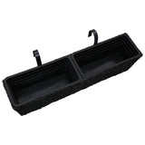 NNEVL Garden Planters 2 pcs Water Hyacinth Black