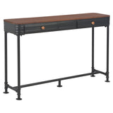 NNEVL Console Table with 2 Drawers 120x30x75 cm Solid Fir Wood