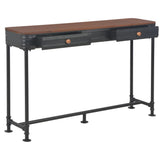 NNEVL Console Table with 2 Drawers 120x30x75 cm Solid Fir Wood