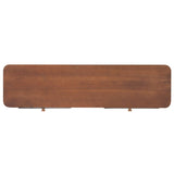 NNEVL Console Table with 2 Drawers 120x30x75 cm Solid Fir Wood