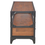 NNEVL TV Cabinet with 2 Drawers 120x30x40 cm Solid Pine Wood