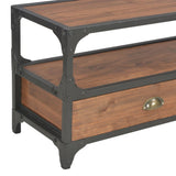 NNEVL TV Cabinet with 2 Drawers 120x30x40 cm Solid Pine Wood