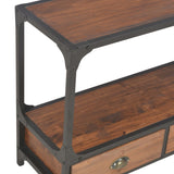 NNEVL TV Cabinet with 3 Drawers 120x30x60 cm Solid Pine Wood