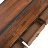 NNEVL TV Cabinet with 3 Drawers 120x30x60 cm Solid Pine Wood