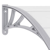 NNEVL Door Canopy Grey 120x100 cm PC