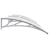 NNEVL Door Canopy Grey 240x100 cm PC