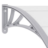 NNEVL Door Canopy Grey 300x100 cm PC