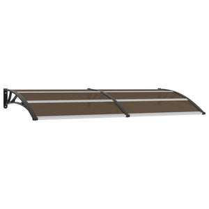 NNEVL Door Canopy Black 240x100 cm PC