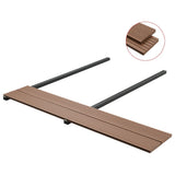 NNEVL WPC Solid Decking Boards with Accessories 16 m² 2.2 m Light Brown