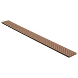 NNEVL WPC Solid Decking Boards with Accessories 16 m² 2.2 m Light Brown