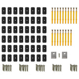 NNEVL WPC Solid Decking Boards with Accessories 20 m² 2.2 m Light Brown