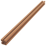 NNEVL WPC Fence Set 2 Square + 1 Slanted 451x187cm Brown