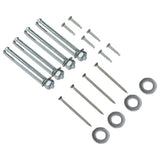 NNEVL WPC Fence Set 4 Square + 1 Slanted 799x187cm Grey