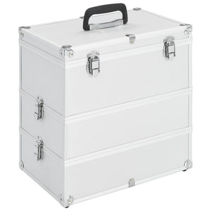 NNEVL Make-up Case 37x24x40 cm Silver Aluminium