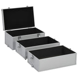 NNEVL Make-up Case 37x24x40 cm Silver Aluminium