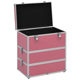 NNEVL Make-up Case 37x24x40 cm Pink Aluminium