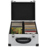 NNEVL CD Case for 40 CDs Aluminium ABS Silver