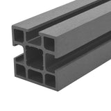 NNEVL WPC Fence Set 6 Square 1053x187cm Grey