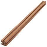 NNEVL WPC Fence Set 8 Square + 1 Slanted 1495x187cm Brown