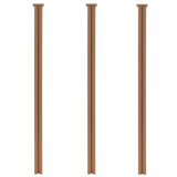 NNEVL WPC Fence Set 10 Square 1749x187cm Brown