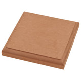 NNEVL WPC Fence Set 10 Square 1749x187cm Brown