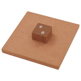 NNEVL WPC Fence Set 10 Square + 1 Slanted 1843x187cm Brown