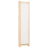 NNEVL 4-Panel Room Divider Cream 160x170x4 cm Fabric