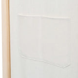 NNEVL 6-Panel Room Divider Cream 240x170x4 cm Fabric