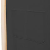 NNEVL 3-Panel Room Divider Grey 120x170x4 cm Fabric