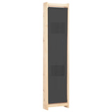 NNEVL 4-Panel Room Divider Grey 160x170x4 cm Fabric
