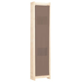 NNEVL 6-Panel Room Divider Brown 240x170x4 cm Fabric