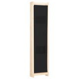 NNEVL 5-Panel Room Divider Black 200x170x4 cm Fabric