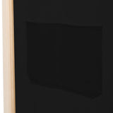 NNEVL 5-Panel Room Divider Black 200x170x4 cm Fabric