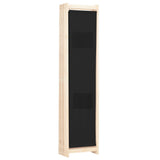 NNEVL 6-Panel Room Divider Black 240x170x4 cm Fabric