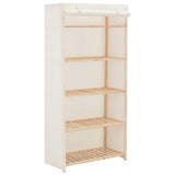 NNEVL Wardrobe White 79x40x170 cm Fabric